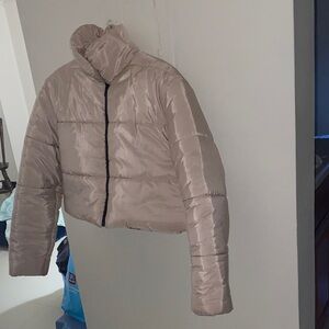 PrettyLittleThing. Women's pale pink Puffer Jacket XS